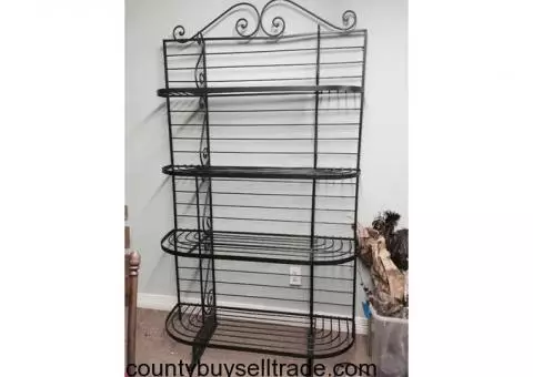 Bakers Rack/Solid Iron